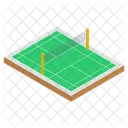 Volleyball Ground Volleyball Net Backboard Icon