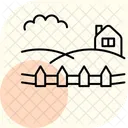 Field And Fence Icon