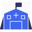 Field Hospital Military Hospital Combat Medical Facility Icon
