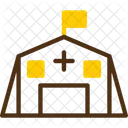 Field Hospital Military Hospital Combat Medical Facility Icon