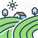 Field Agriculture Plantation Icon