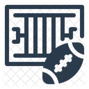 Field Football Field Playing Ground Icon