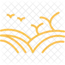 Field With Birds Field Birds Icon