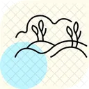 Field With Bushes Icon