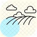 雲のある野原 アイコン
