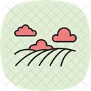 Field With Clouds Field Clouds Icon