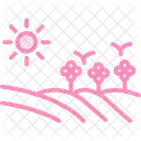 Field With Flowers Field Flowers Icon