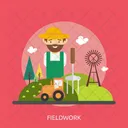 Fieldwork Agriculture Farm Icon