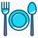 Cuchara Tenedor Plato Comida Cubiertos Icon