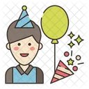 Fiesta de cumpleaños para adultos  Icono