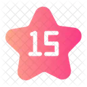 Fifteen Number Shapes And Symbols Icon