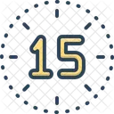 Fifteen Number Count Icon