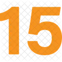 Fifteen Numbers Numeric Icon