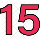 Fifteen Numbers Numeric Icon