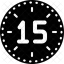 Fifteen Number Count Icon