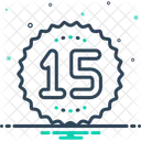 Fifteen Age Number Icon