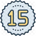 Fifteen Age Number Icône