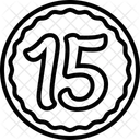 Fifteen Numerical Number Icône