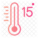 Fifteen Celsius Temperature Icône