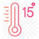 Fifteen Celsius Temperature Icône