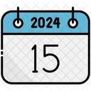 Fifteenth Calendar 2024 Icon