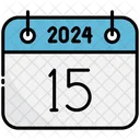 Fifteenth Calendar 2024 Icon