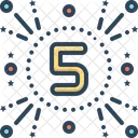 Fifth Number Five Icon