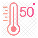 Fifty Celsius Temperature Icon