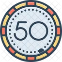 Fifty Number Count Icon