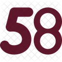 Fifty eight  Icon