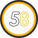 Fifty eight  Icon