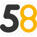 Fifty eight  Symbol