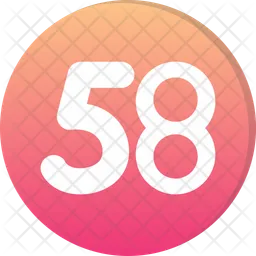 Fifty eight  Icon