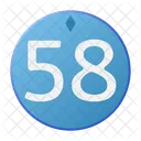 Fifty Eight Coin Crystal Icon