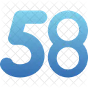 Fifty eight  Icon