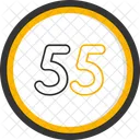 Fifty Five Count Counting Symbol