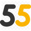 Fifty Five Count Counting Symbol