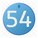 Fifty Four Coin Crystal Icon