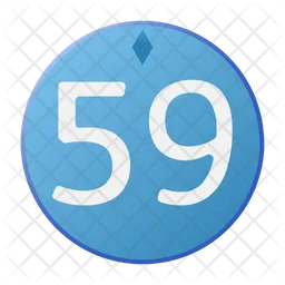 Fifty nine  Icon