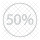 Fifty Percent Discount Fifty Percent Icon