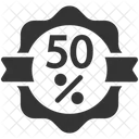 50 Percentage Discount Icon