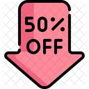 Fifty Percent Off  Icon