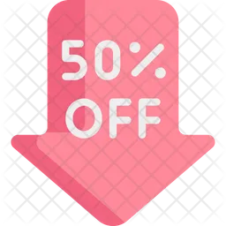 Fifty Percent Off  Icon