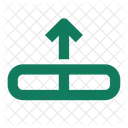 Fifty Percent Upload Download Arrow Icon
