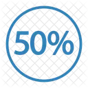 Fifty Discount Percent Icon