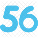 Fifty Six Count Counting Icon