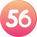 Fifty Six Count Counting Icon
