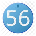 Fifty Six Coin Crystal Icon