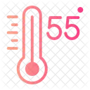 Fiftyfive Celsius Temperature Icon