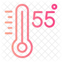 Fiftyfive Celsius Temperature Icon